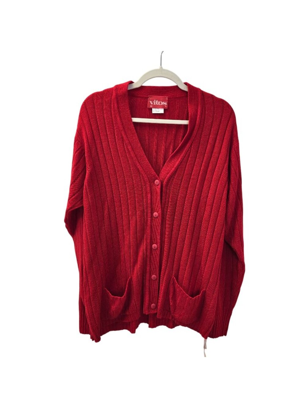 NWT Vitos Ribbed Cardigan Sweater Size 40/US Large